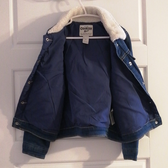 Oshkosh B'gosh Girls Denim Sweatshirt size 8 - Picture 4 of 5